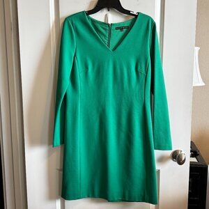 Antonio Melani Long Sleeve Green Sheath Dress